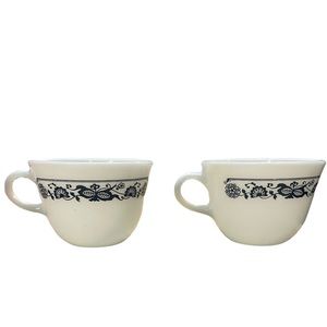 Old town blue corningwear cups